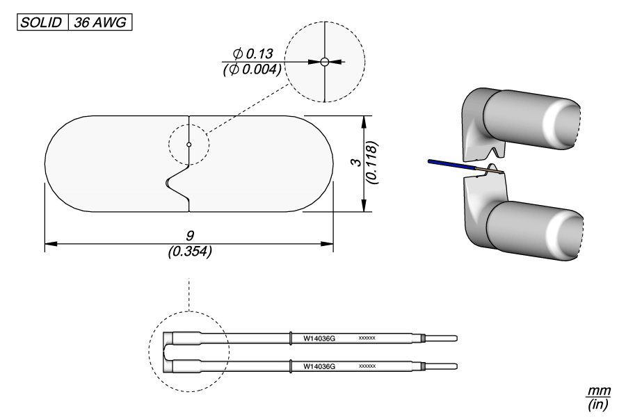 W14036G - 36G Cartridges Ø 0.13mm